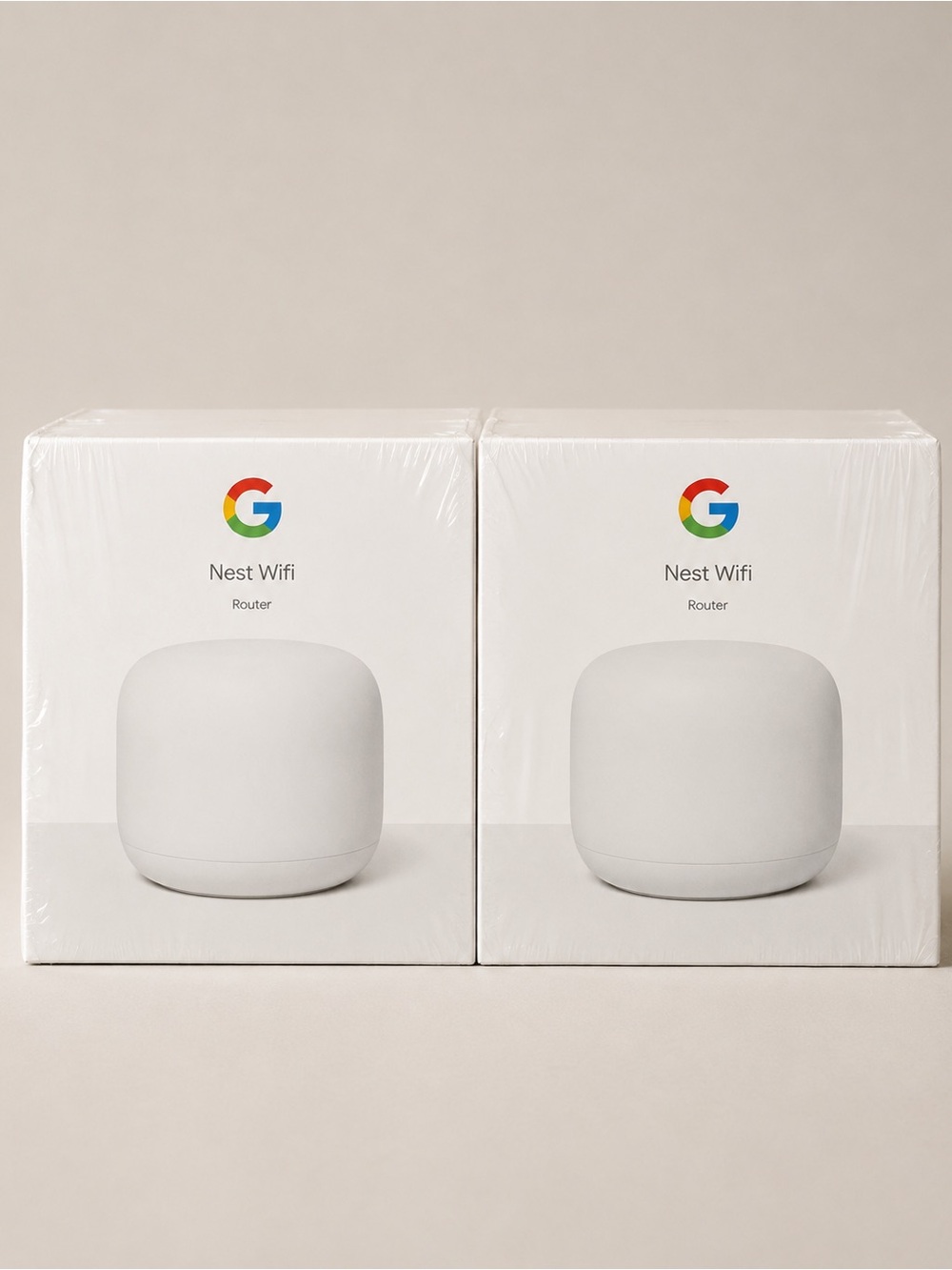 NWT Google Nest Wifi Router 2-Pack AC2200 Mesh WiFi Snow
